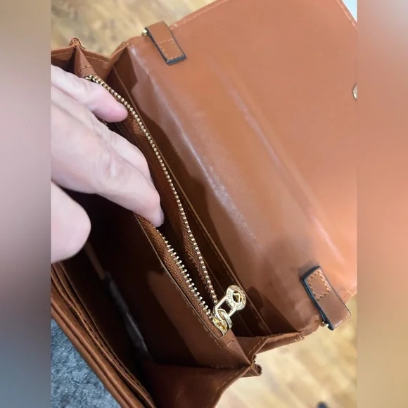 Valentino Orlandi Brown Crossbody Bag, signature, chocolate, tan, brown, small - Picture 9 of 16